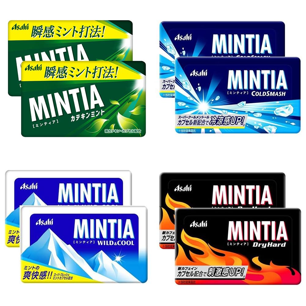 Amazon.com : Mintia Assortment 0.2oz 4Types × 2pcs Japanese Mint